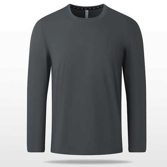 Non-deformed Solid Color Long Sleeve T-shirt TRENDFLOW