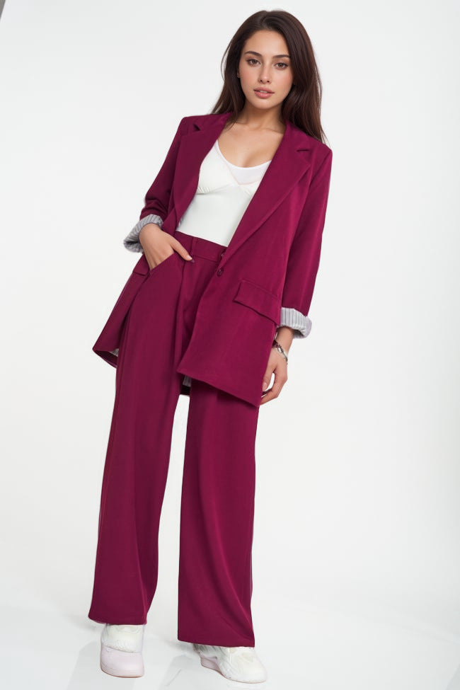 Autumn And Winter Women's Casual Long-sleeve Lapel Blazer Suit