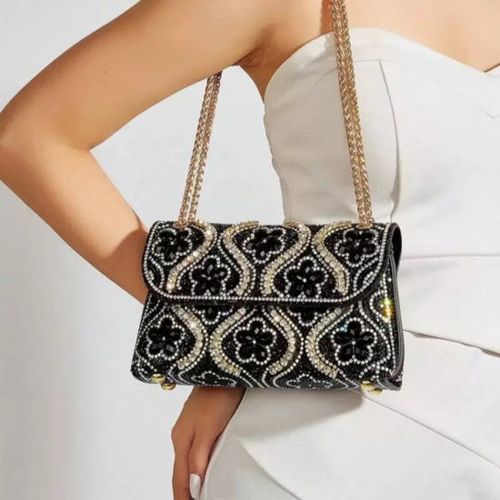 Cross-border Amazon Gemstone Evening Diamond-encrusted Socialite Banquet Bag TRENDFLOW