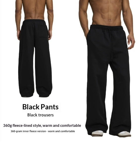 Solid Color Loose Fit Casual Hooded Men's Sweatshirt