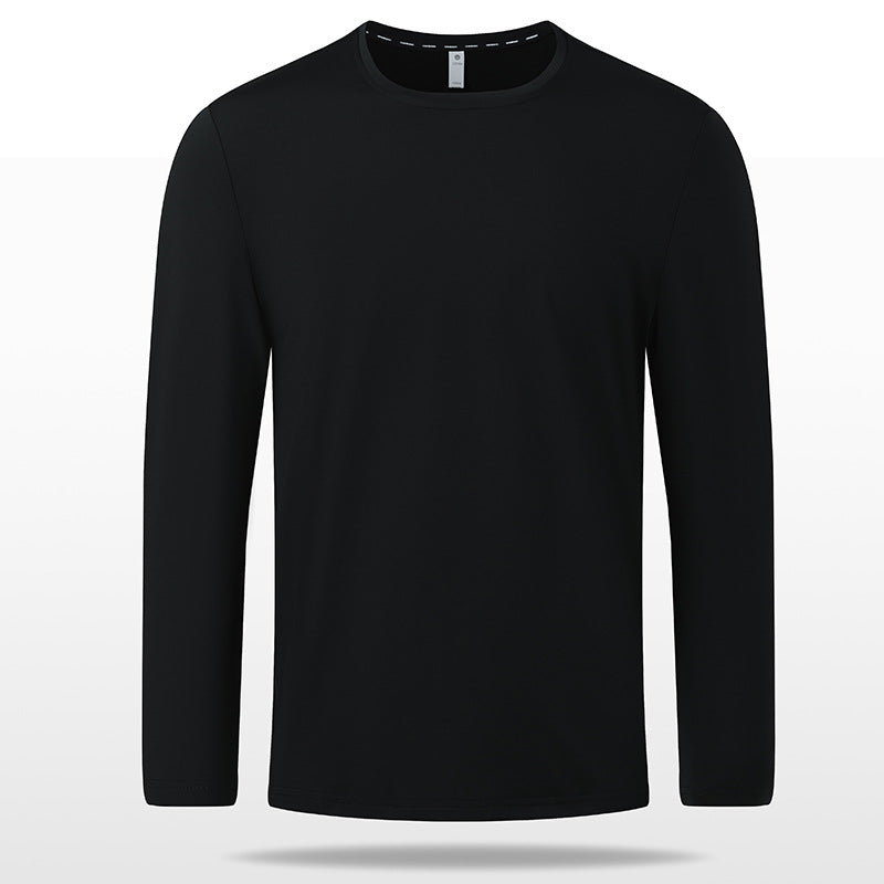 Non-deformed Solid Color Long Sleeve T-shirt