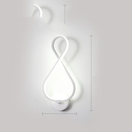 led wall lamp nordic minimalist bedroom bedside lamp TRENDFLOW