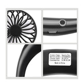 Charging portable lazy fan student desktop fan hanging neck fan TRENDFLOW