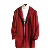 Wool Coat, Mid-length Men&
