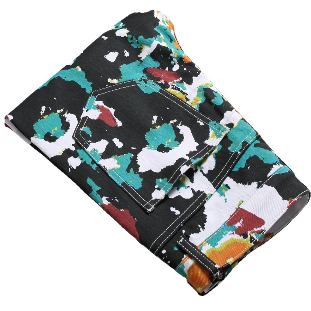 Alternative-style Trendy Stretch Slim-fit Jeans For Men