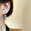 European And Korean Style High-end Fashion Zircon Earrings, Versatile Water Drop Design, Light Luxury Exquisite Ear Clasps, Niche Micro-inlaid Earrings