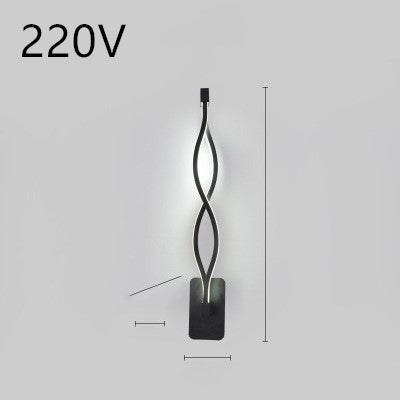 led wall lamp nordic minimalist bedroom bedside lamp TRENDFLOW