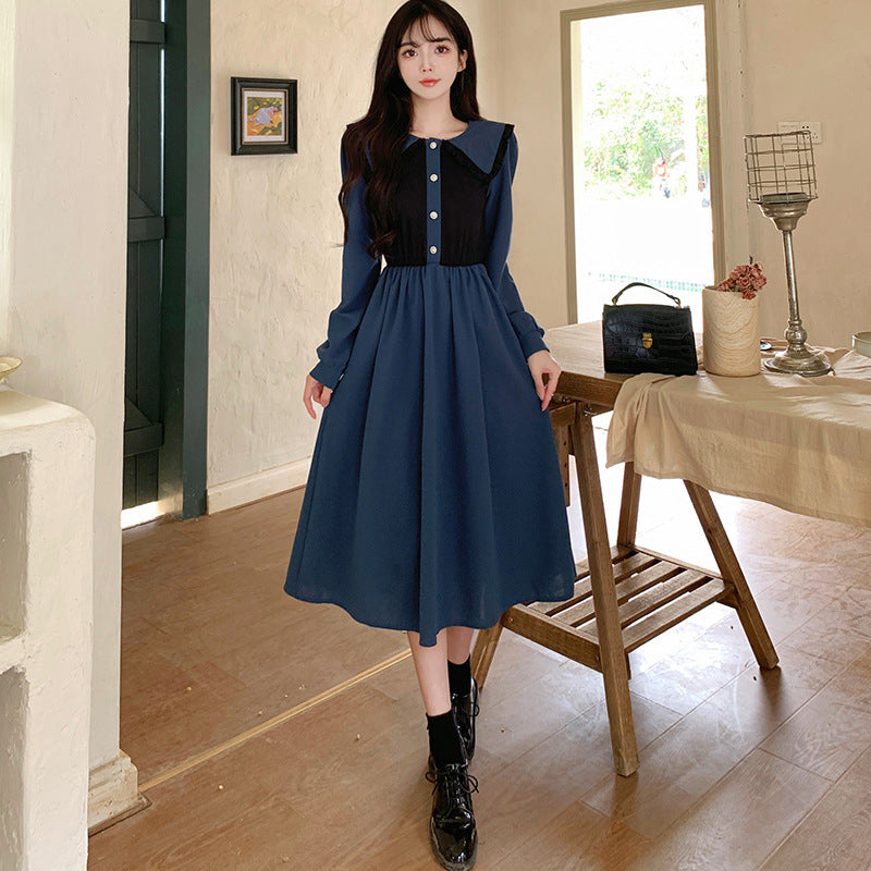 Women's Long-sleeve Figure-flattering Maxi Dress