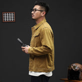 Fashionable Loose-Fit Plus-Size Denim Jacket For Men TRENDFLOW