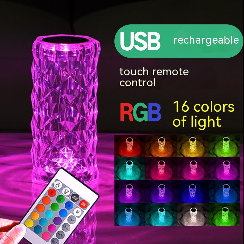 Crystal Rose Lamp Atmosphere Creative Led Table Lamp TRENDFLOW