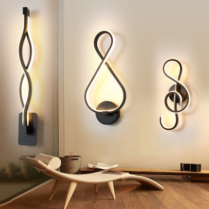 led wall lamp nordic minimalist bedroom bedside lamp TRENDFLOW