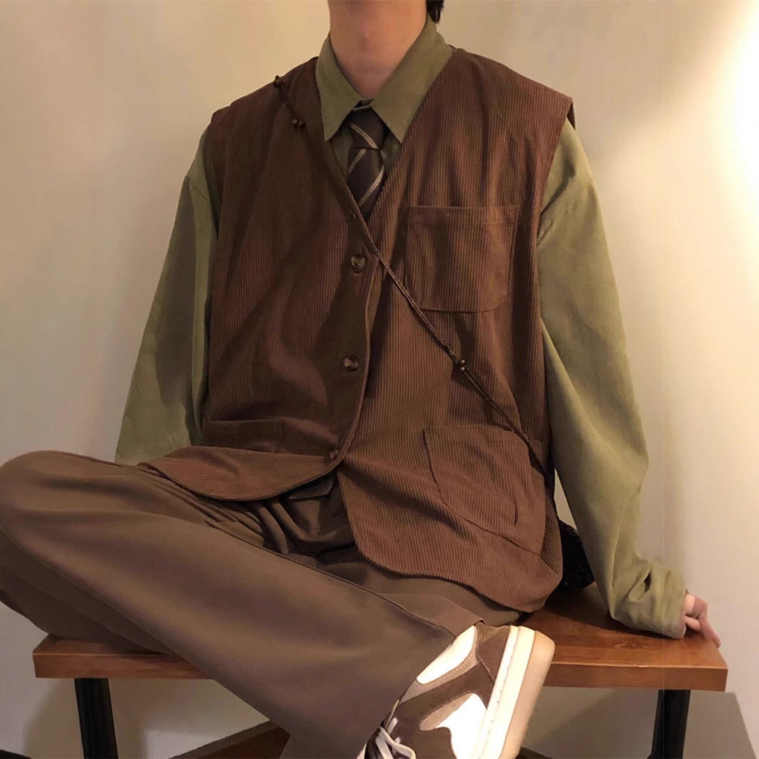 Men's Retro Multi-Pocket Work Vest