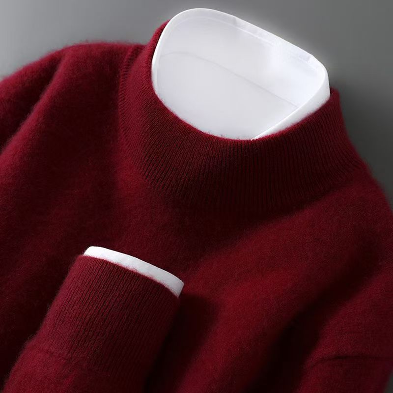 Men's Half-Neck Pullover Base Sweater