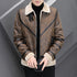 Fashion Casual Simple Thick Fur Collar Men&