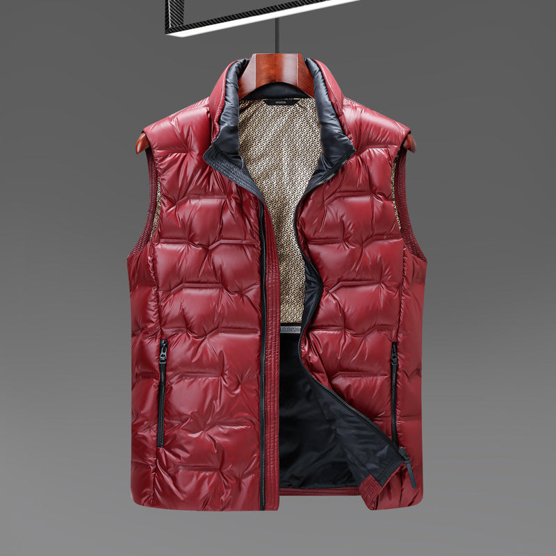 Men's Warm Sleeveless Down Vest For Young People