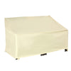 600D Oxford Cloth Furniture Cover, 2 Seater Sofa Protector For Garden Patio, Outdoor, Waterproof, Beige, 140L X 84W X 56/94H Cm