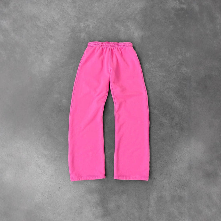 Solid-color Loose-fitting High-street Trendy Personalized Sweatshirt And Pants For Couples TRENDFLOW