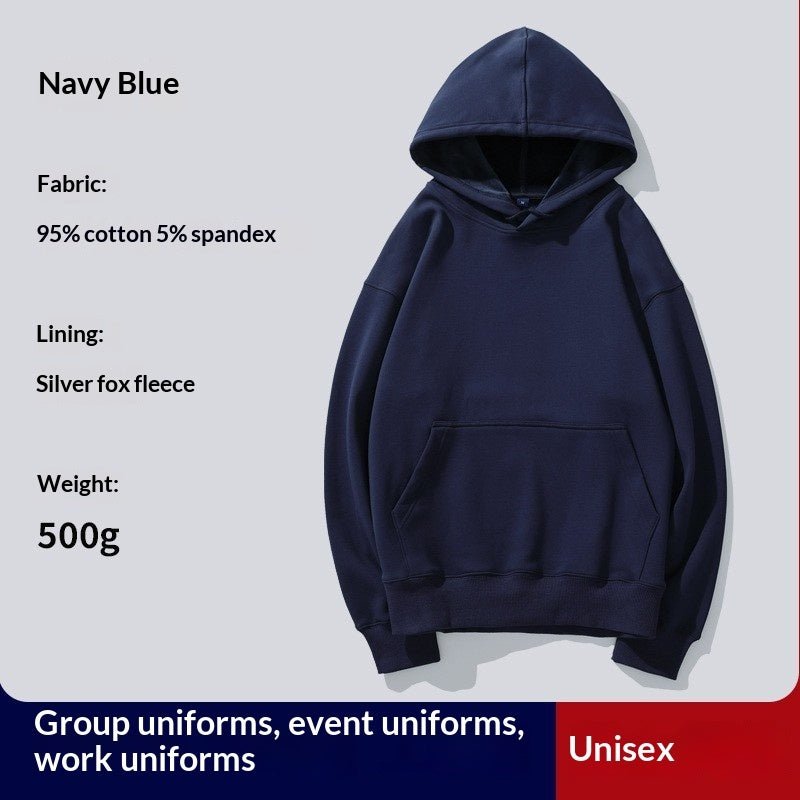 Hooded Hoodie Custom PrintedFor Women With Thickened Velvet