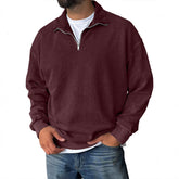 New Stand Collar Loose Drop Shoulder Men&