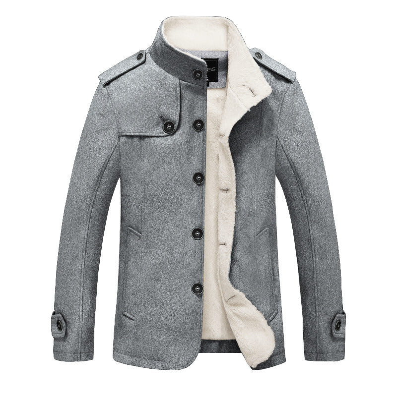 Winter men's stand collar jacket