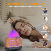 Christmas Snowflake Pattern Humidifier Household Colorful Aromatherapy Humidifier Atmosphere Colorful Diffuser TRENDFLOW