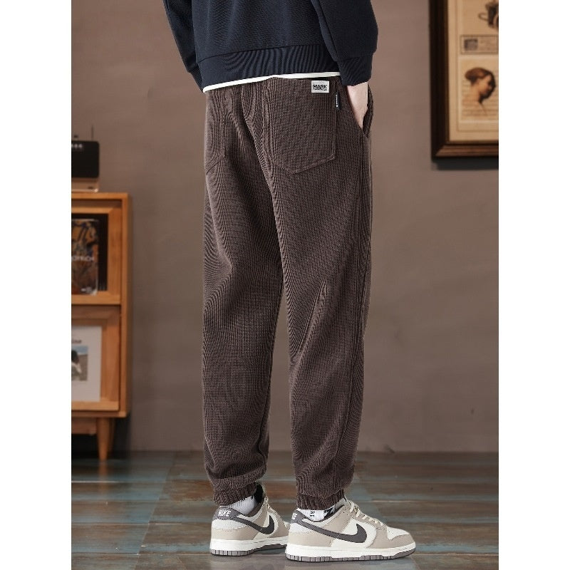 Retro American-style Straight-leg Casual Pants For Men
