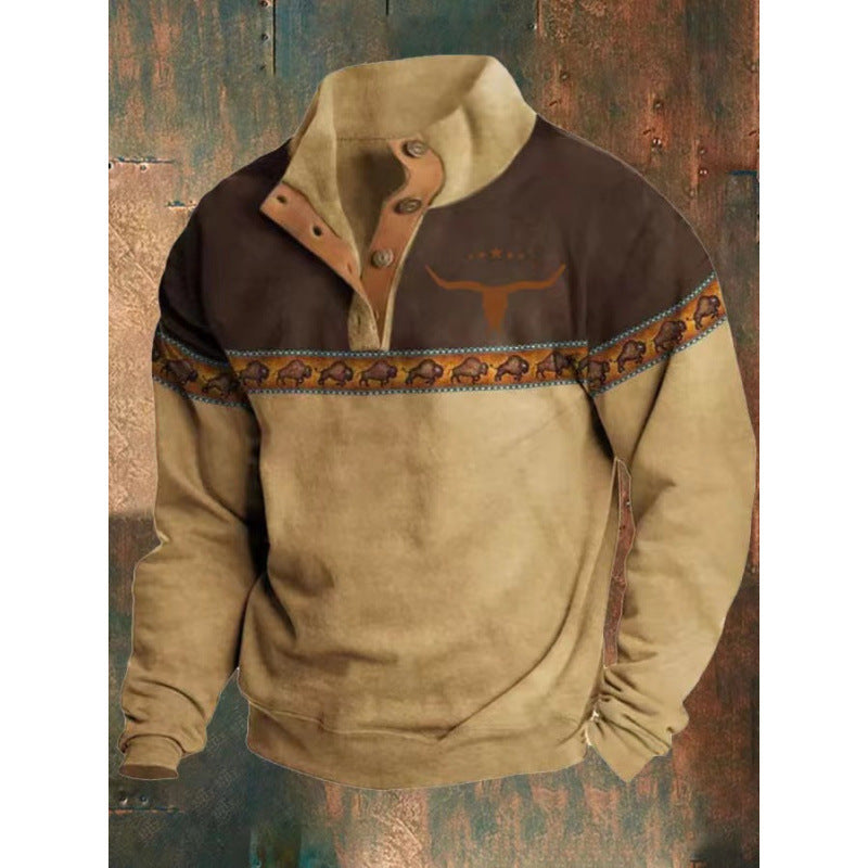 Men's 3D Printed Casual Fashion Sweatshirt