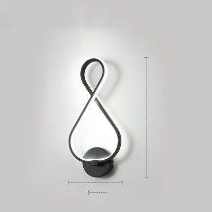 led wall lamp nordic minimalist bedroom bedside lamp TRENDFLOW