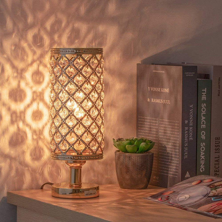 New Modern Crystal Table Lamp With Stylish Personality And Warm Bedside Decoration For Bedroom And Living Room TRENDFLOW