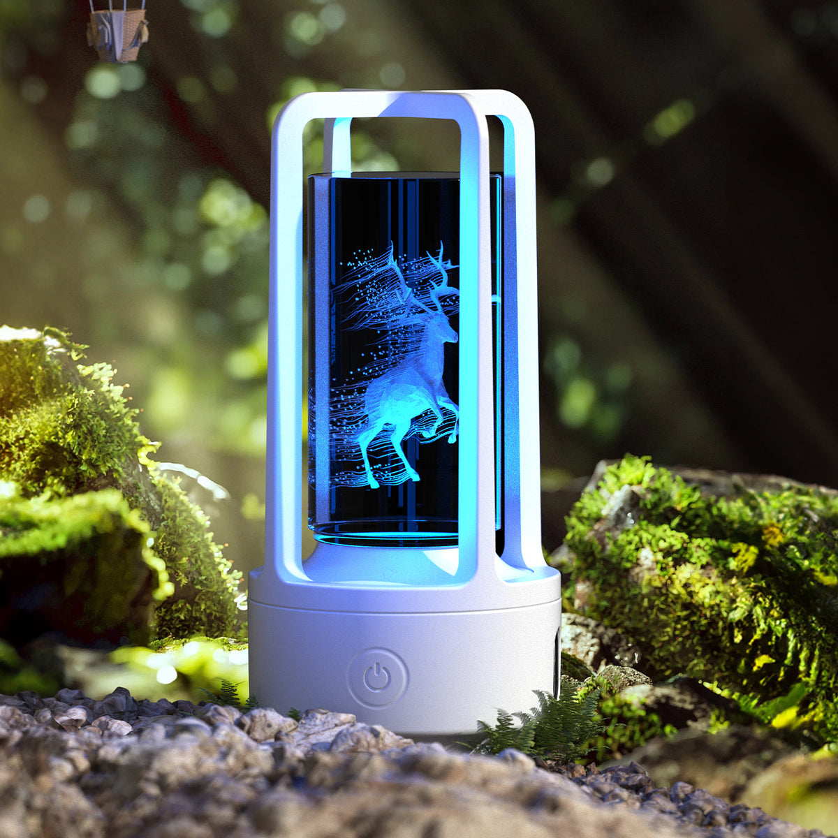 Creative 2 In 1 Audio Acrylic Crystal Lamp And Bluetooth Speaker Valentine&