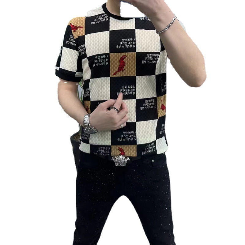 Men's Summer Short-sleeved Undershirt Stylish Casual