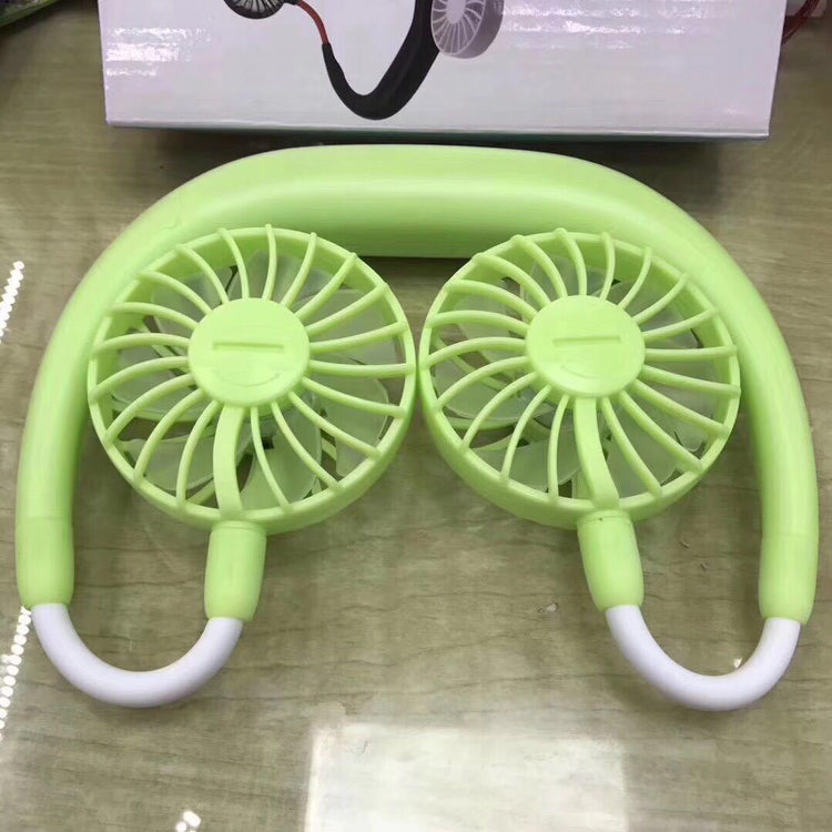 Charging portable lazy fan student desktop fan hanging neck fan TRENDFLOW