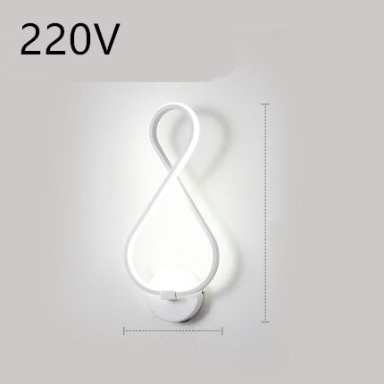 led wall lamp nordic minimalist bedroom bedside lamp TRENDFLOW