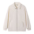 Japanese Retro Heavyweight 420g Silver Fox Fleece Solid Color Lapel Zip-up Jacket TRENDFLOW