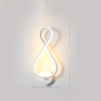led wall lamp nordic minimalist bedroom bedside lamp TRENDFLOW