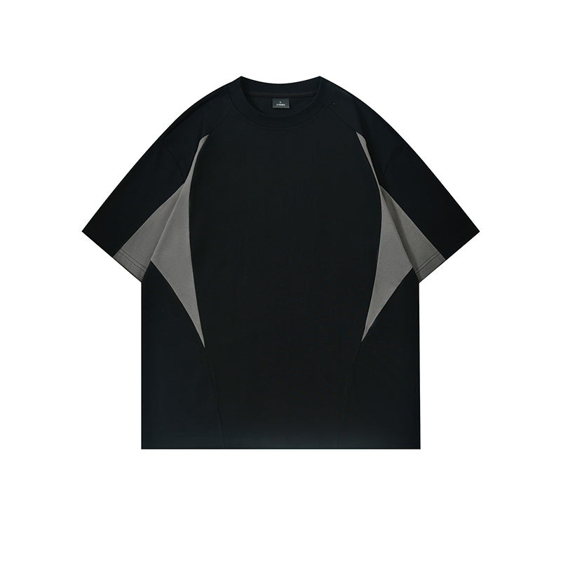 Men's Summer Patchwork Basketball T-Shirt