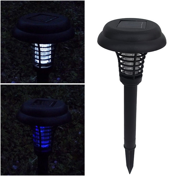 Solar Led Rechargeable Anti-Mosquito Lamp Electronic Fly Bug Zapper Insect Pest  Uv Trap Outdoor Garden Lawn Lamp TRENDFLOW