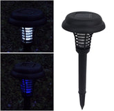 Solar Led Rechargeable Anti-Mosquito Lamp Electronic Fly Bug Zapper Insect Pest  Uv Trap Outdoor Garden Lawn Lamp TRENDFLOW