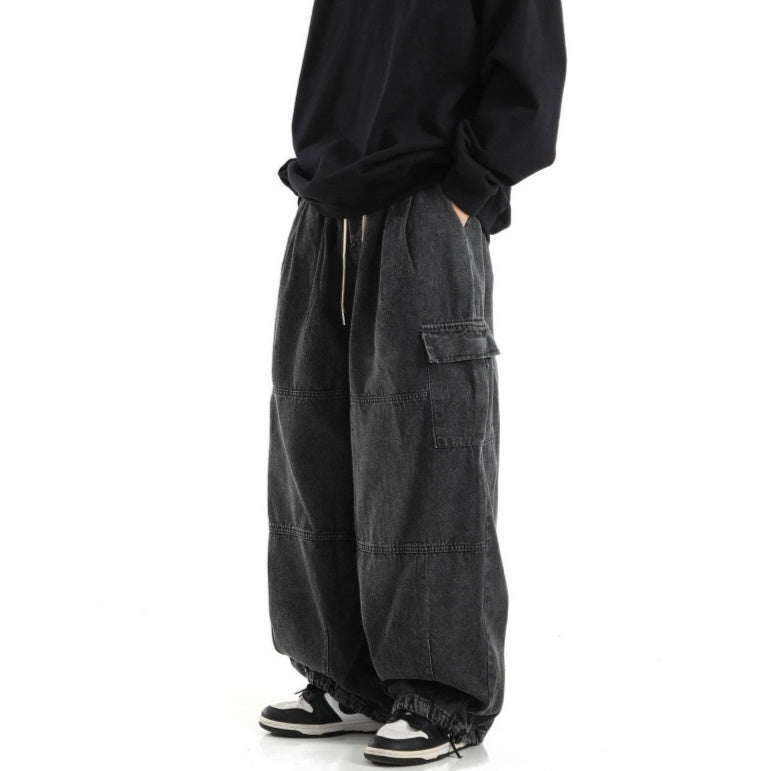 Men's Vintage Washed Denim Jeans