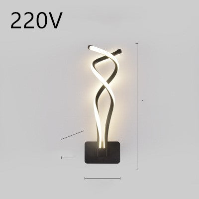 led wall lamp nordic minimalist bedroom bedside lamp TRENDFLOW