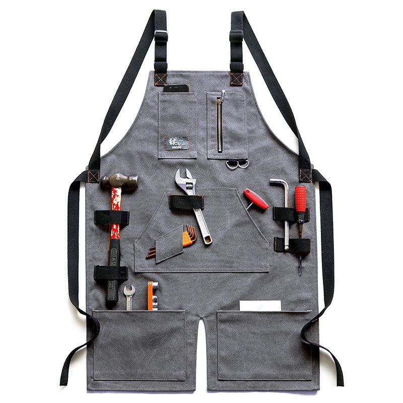 Durable And Waterproof Canvas Men's Gardening Apron-style Work Pants