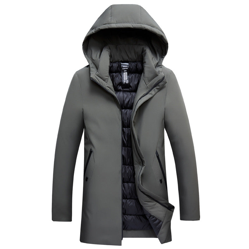 Winter Thickened And Insulated Cotton Coat For Middle-aged And Elderly Dads
