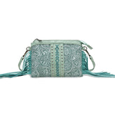 Bohemian-style Tassel Crossbody PU Leather Printed Women&