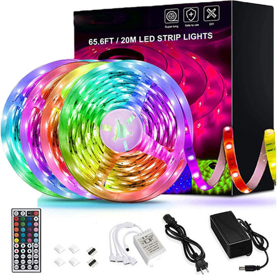 LED Strip Lights Lamp 5050 RGB Flexible Tape Diode 5M Controller Room Decor TV Computer BackLight Decoration Christmas TRENDFLOW