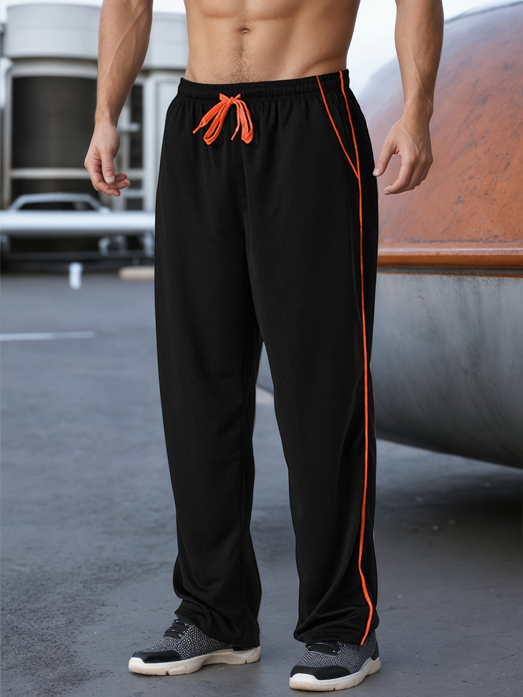 Men's Loose Sports Jogging Pants Gym Workout Casual Pants
