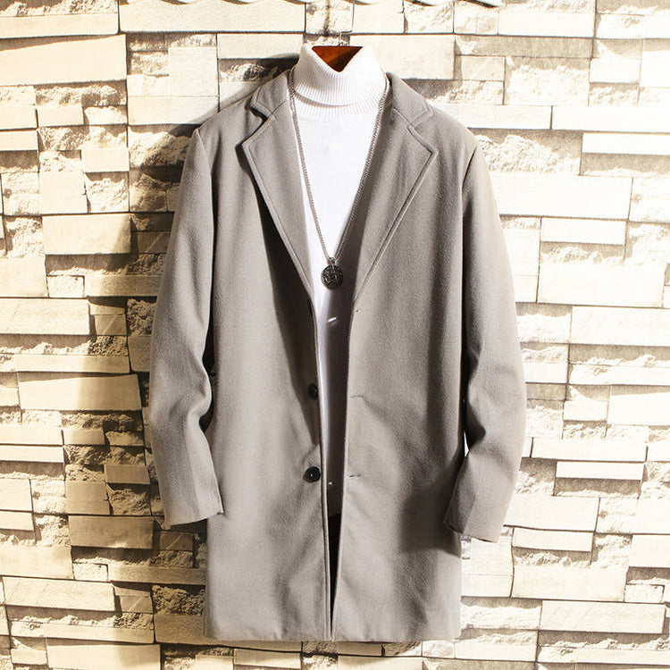 Wool Coat, Mid-length Men&