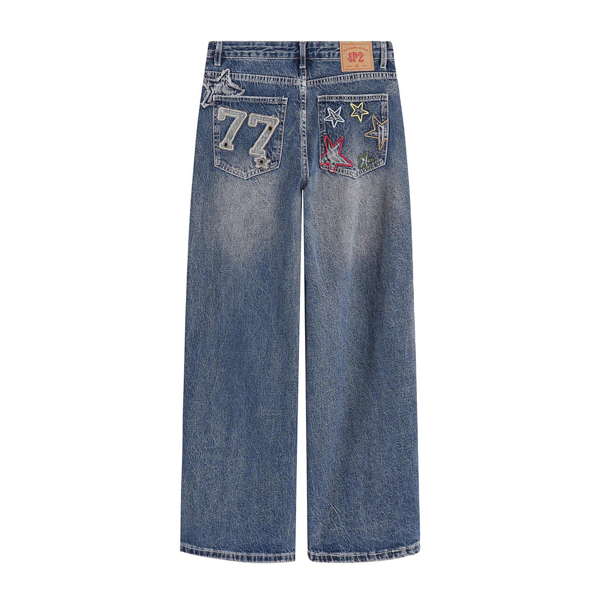 Designer Embroidered High-waisted Retro Loose Slimming Pants TRENDFLOW