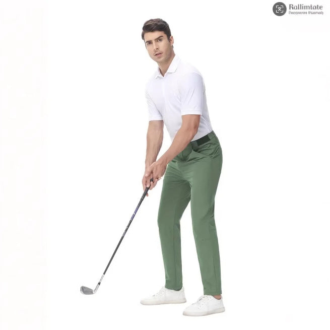 European And American Men's Solid Color Casual Golf Pants