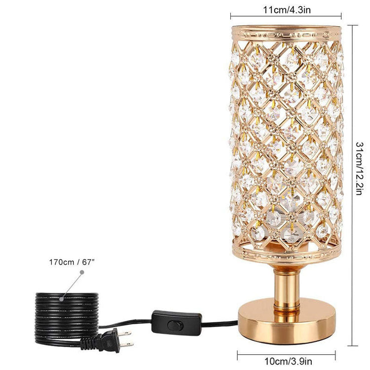 New Modern Crystal Table Lamp With Stylish Personality And Warm Bedside Decoration For Bedroom And Living Room TRENDFLOW