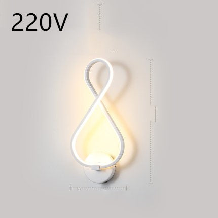 led wall lamp nordic minimalist bedroom bedside lamp TRENDFLOW